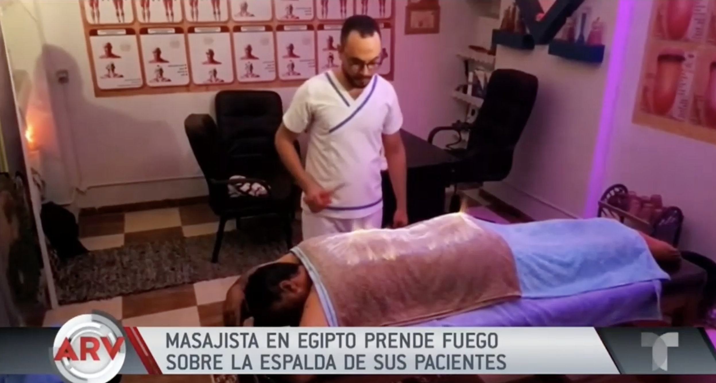 Masajista Acaba El Dolor Muscular Prendiendo En Fuego La Espalda De Pacientes
