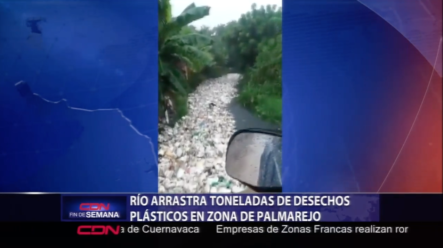 Río Arrastra Toneladas De Desechos Plásticos En Zona De Palmarejo