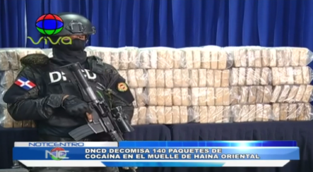 DNCD Decomisa 140 Paquetes De Cocaína En El Muelle De Haina Oriental