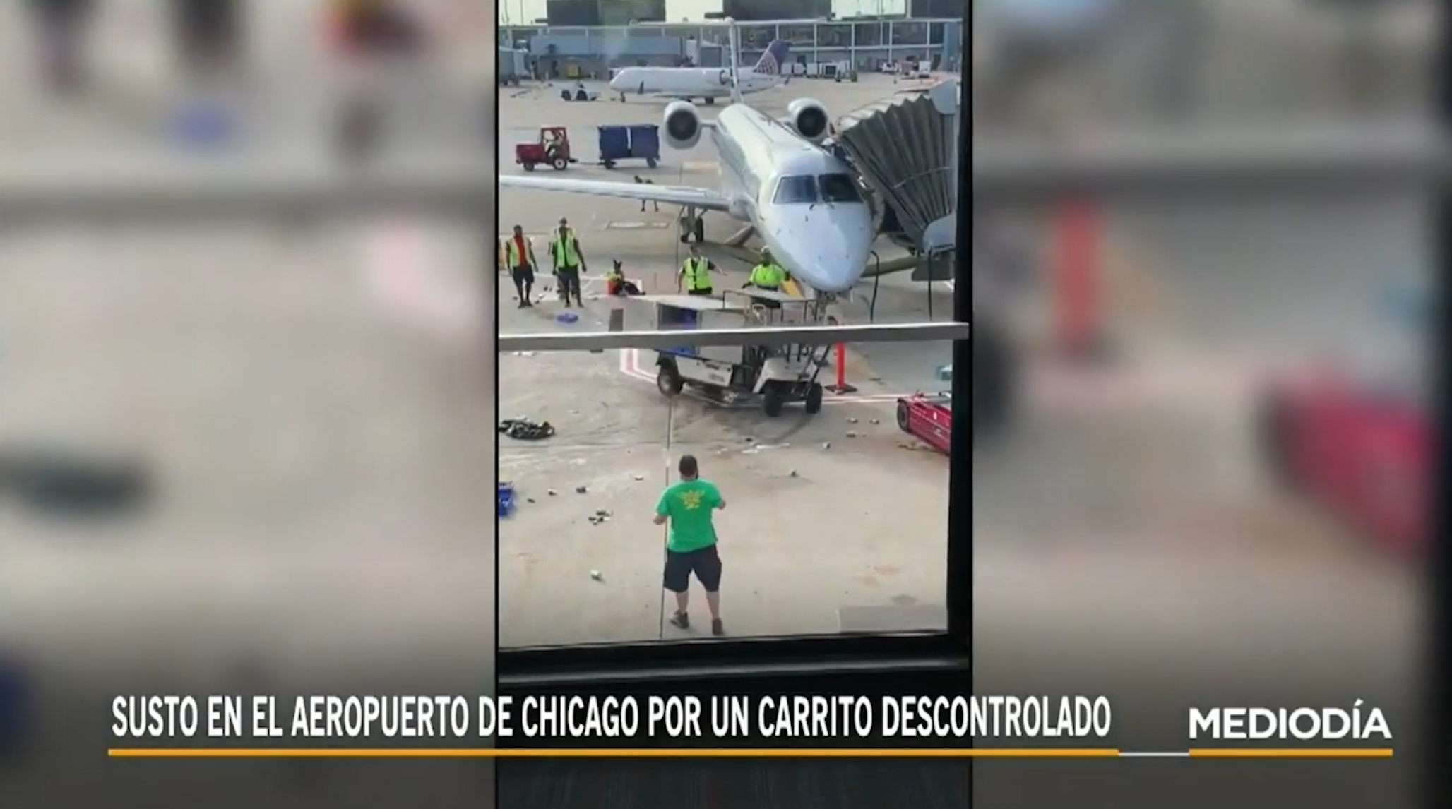 A Carro De Mercancía Le Da “chiripiorca” En Aeropuerto