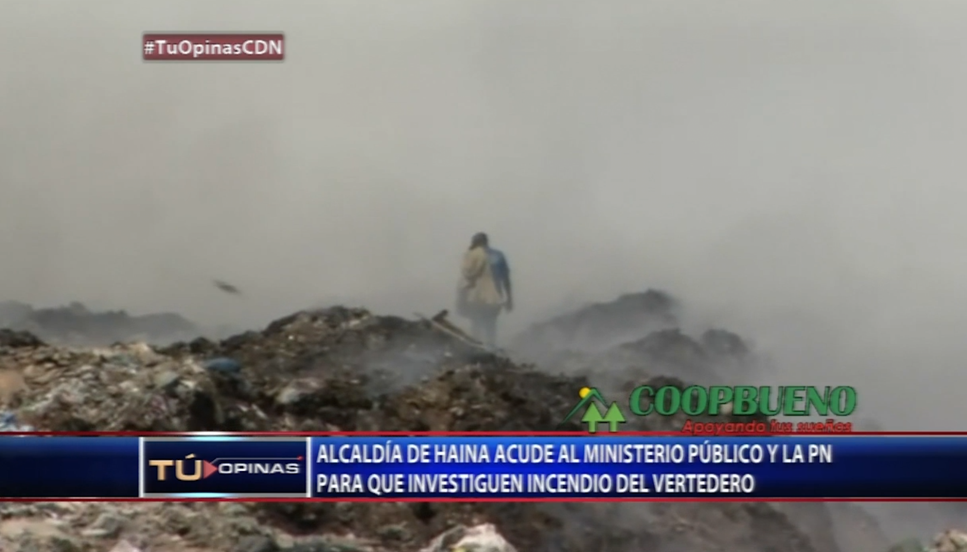 Alcaldía De Haina Acude Al Ministerio Público Y La PN Para Que Investiguen Incendio Del Vertedero