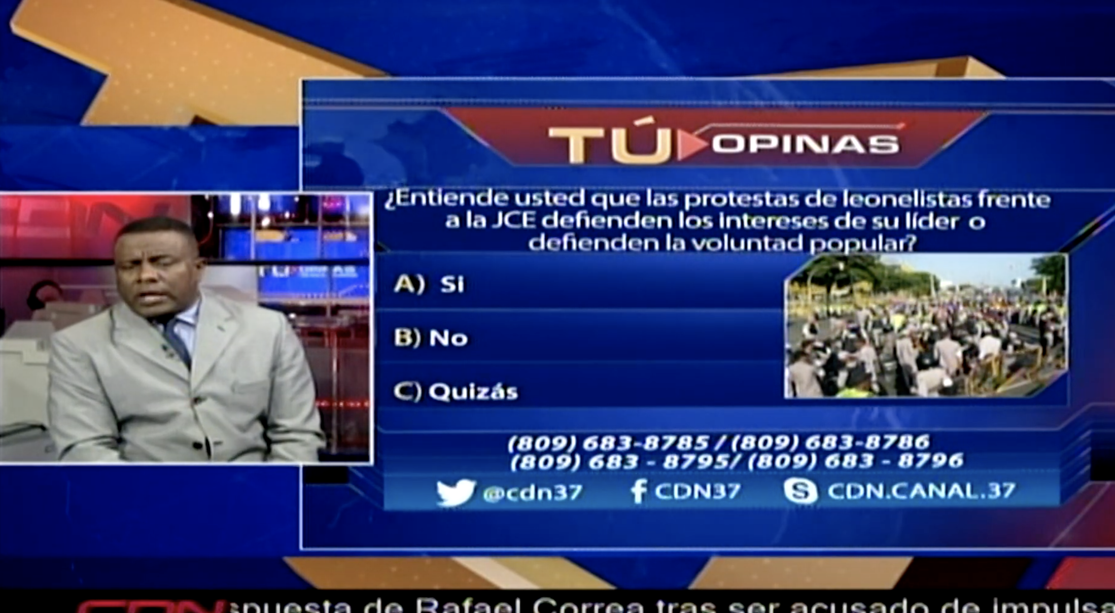 ¿Las Protestas Frente A JCE Defienden Intereses Leonel O Defienden Voluntad Popular?