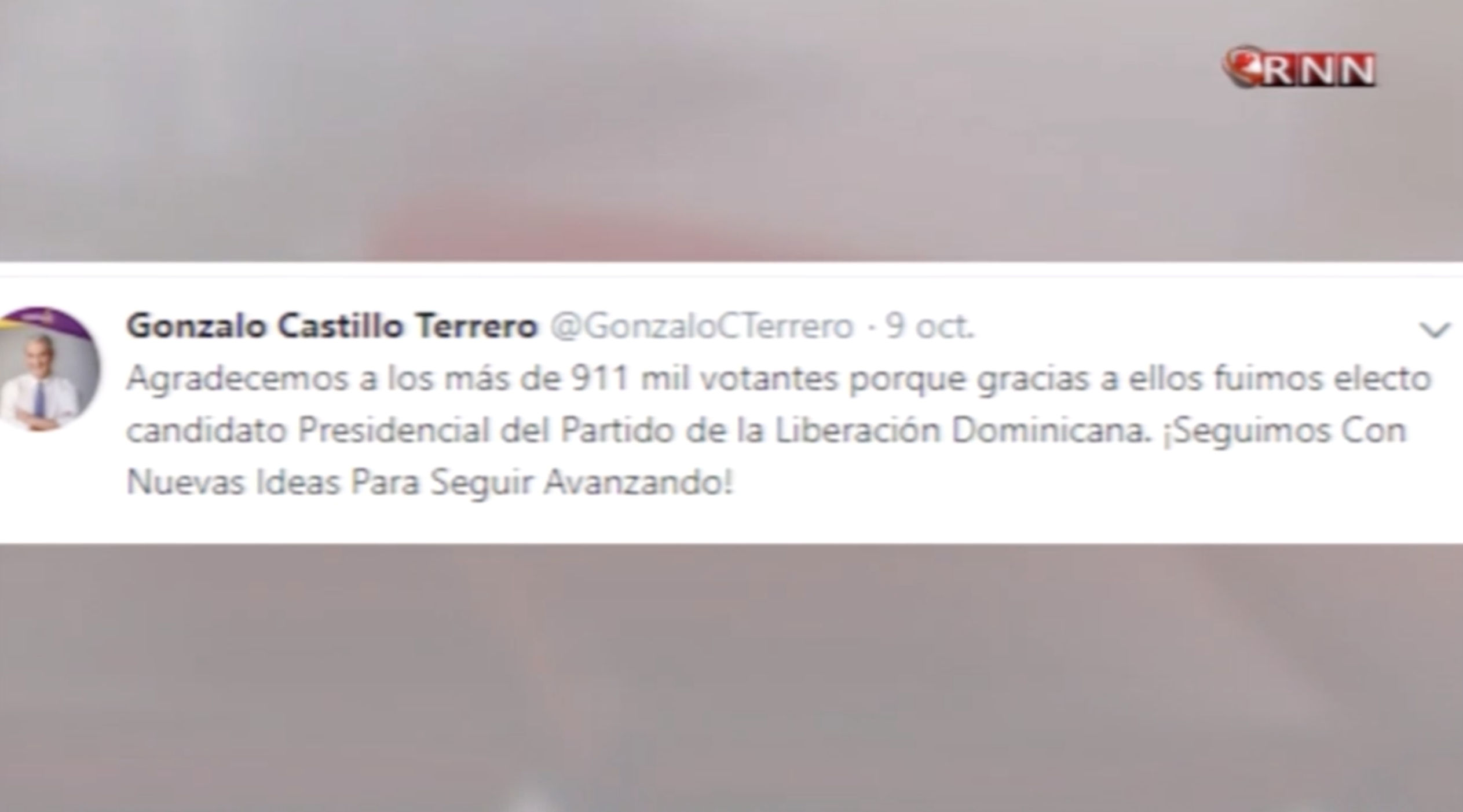 Sin Festejos Castillo Agradece Al Electorado