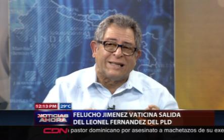 Felucho Jimenez Vaticina Salida De Leonel Fernandez Del PLD