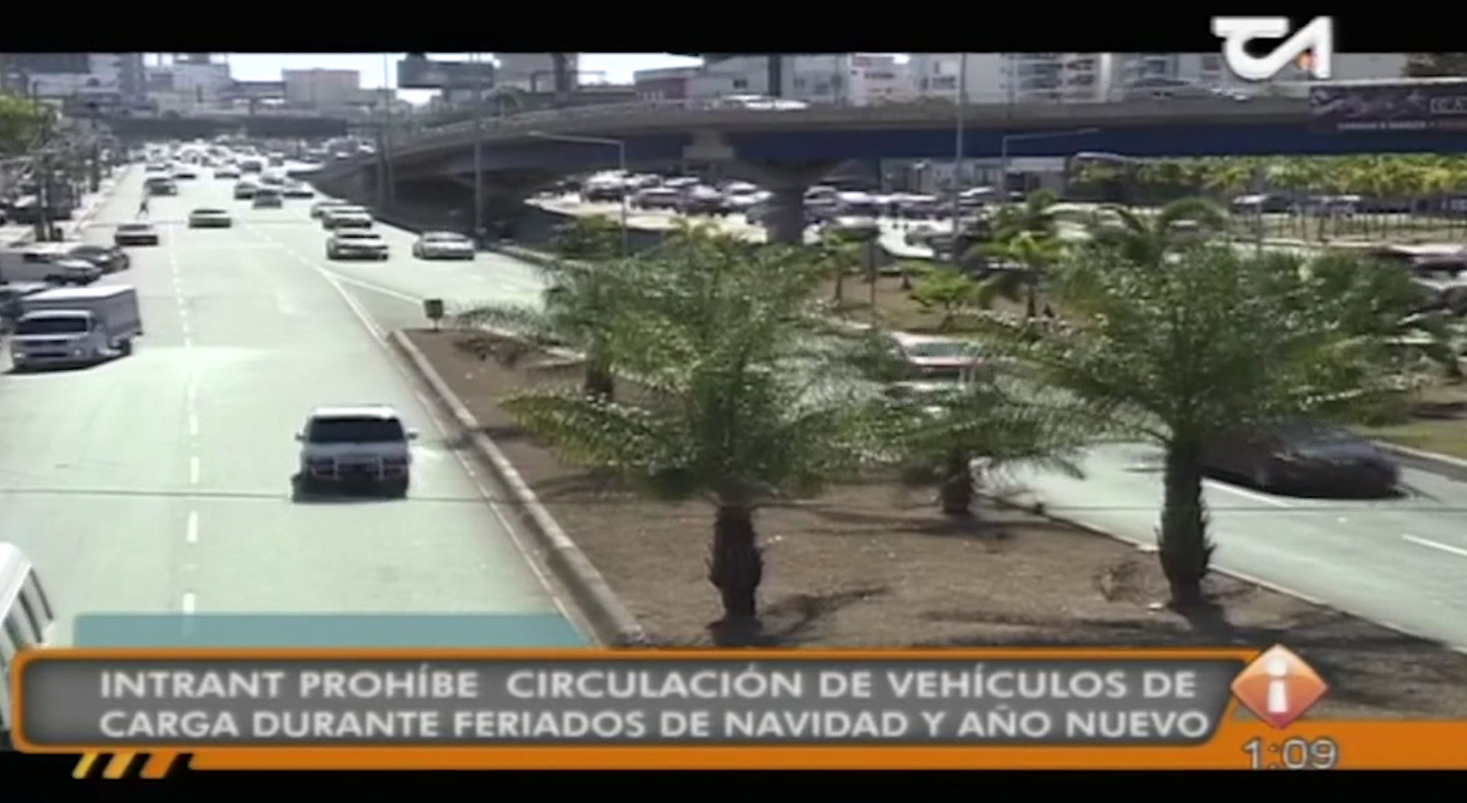 INTRANT Prohibe Circulación De Vehículos De Carga Durante Feriados De Navidad Y Año Nuevo