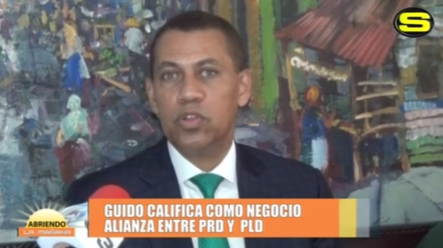 Guido Gomez Califica Como Negocio Alianza Entre PRD Y PLD
