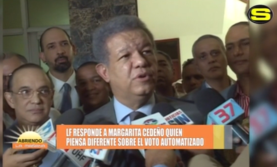 Leonel Fernandez Responde A Margarita Cedeño Sobre Su Opinión Del Voto Automatizado