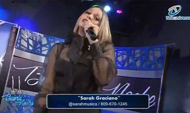Presentación Musical De Sarah Graciano | Buena Noche