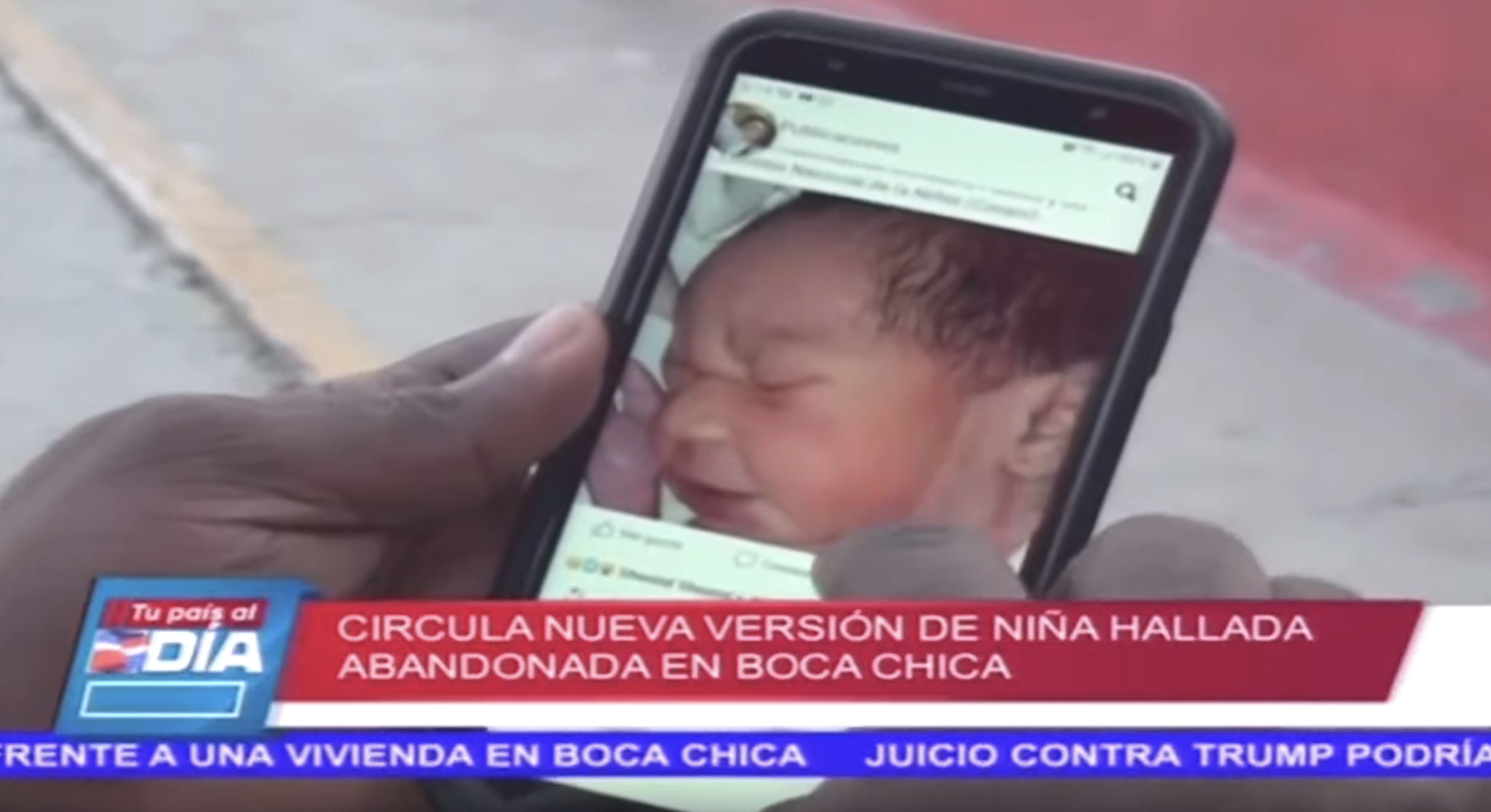 Circula Nueva Version De Niña Hallada Abandonada En Boca Chica