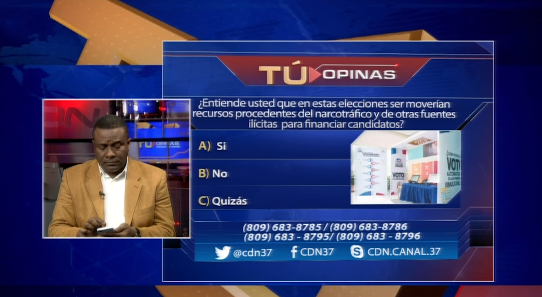 ¿Cree Usted Que En Las Elecciones Se Moverán Recursos Procedentes Del Narcotrafico?
