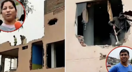 Mujer DERRUMBA Casa De 3 Pisos Tras Ser Desalojada Por Su EXSUEGRO En Perú