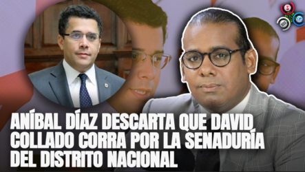 Aníbal Díaz Descarta Que David Collado Corra Por La Senaduría Del Distrito Nacional