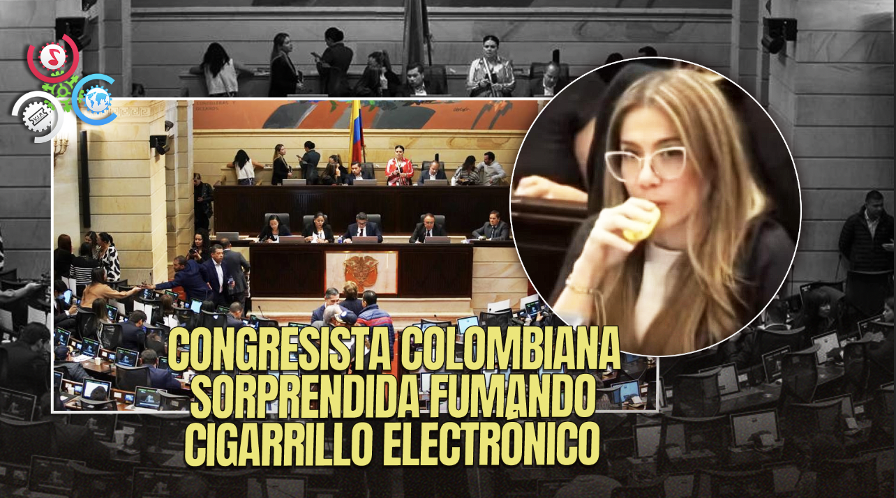 Congresista Cathy Juvinao Sorprendida Fumando Cigarrillo Electrónico Durante Debate Sobre La Reforma De Salud