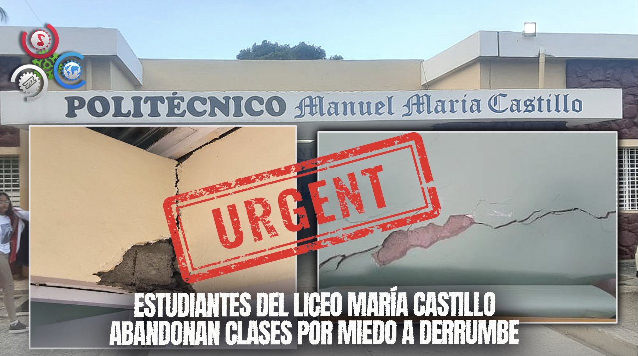 Estudiantes Del Liceo Manuel María Castillo En SFM Abandonan Clases Por Temor A Derrumbe