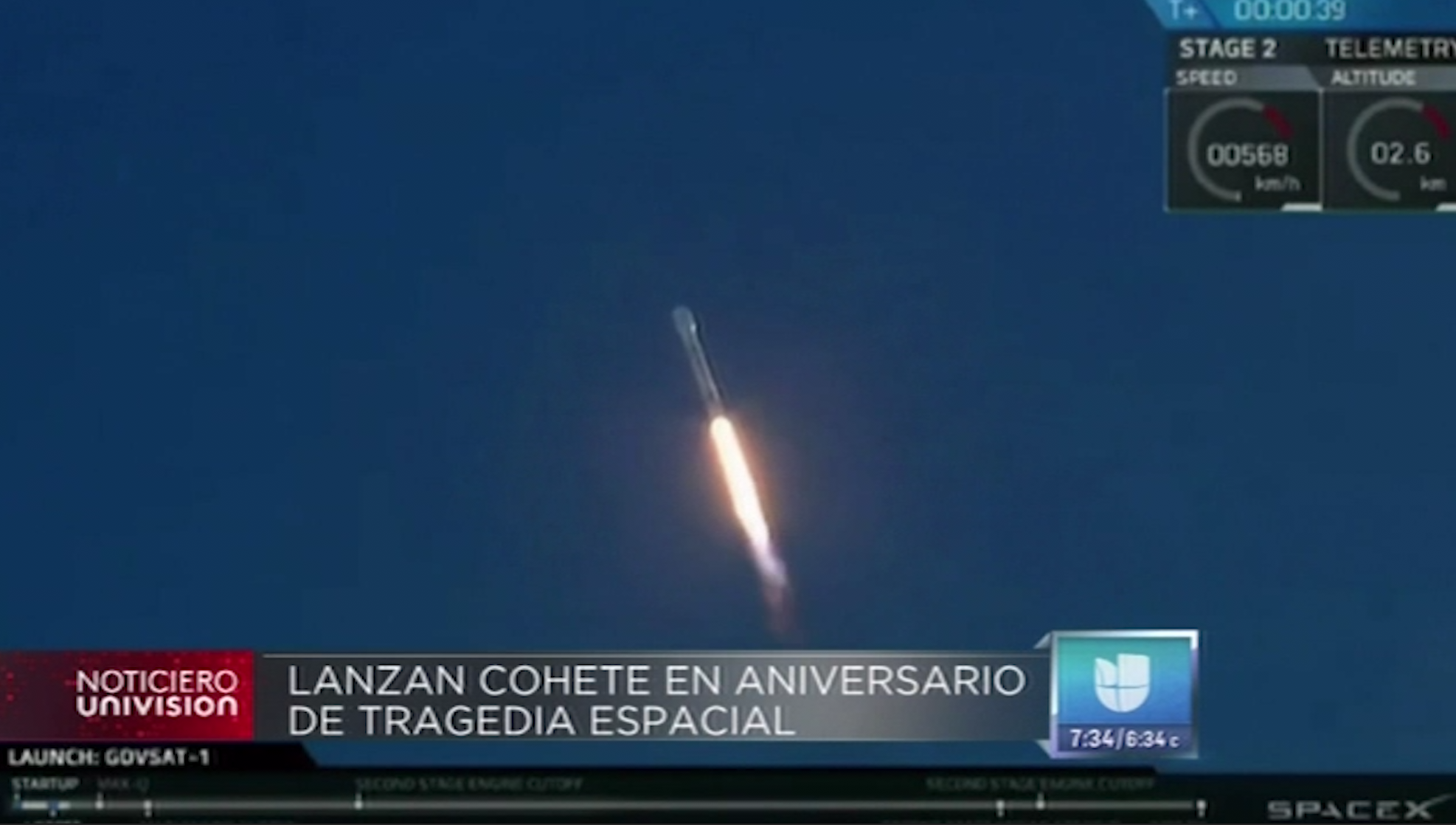 Lanzan Cohete En Aniversario De Tragedia Espacial
