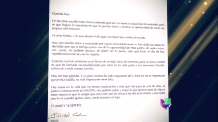 ¡Julian Gil Se Rindió! Dedica Emotiva Carta A Su Hijo Matías