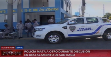 Policía Mata A Otro Durante Discusión En Destacamento De Santiago