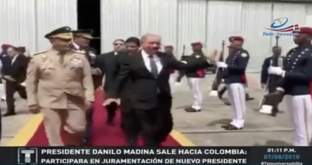 El Presidente Medina Sale A Colombia Para Apoyar Toma De Posesión Del Nuevo Presidente