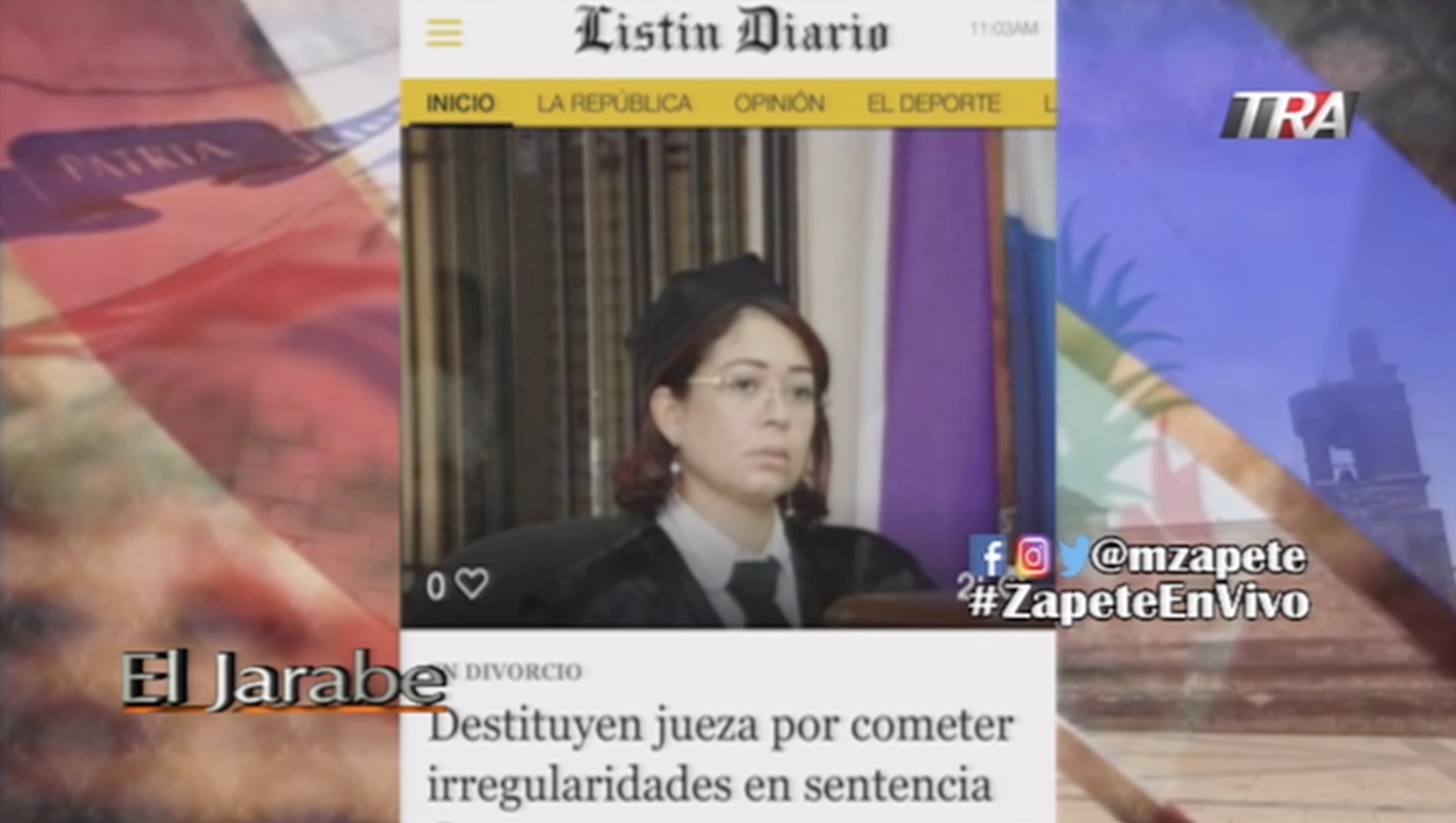 Zapete ”TIENE UNA SENTENCIA DE ANULACIÓN DE DIVORCIO”  Sobre La Jueza Suspendida
