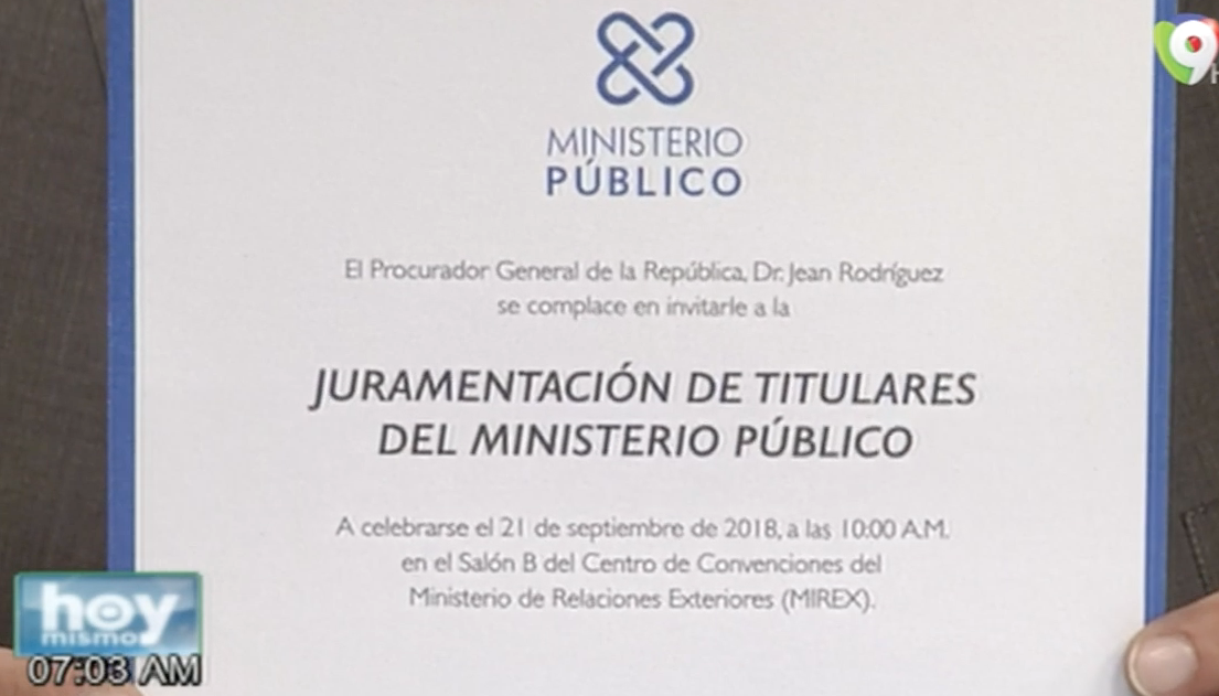 El 21 De Septiembre Fecha De Juramentación De Nuevos Titulares Del Ministerio Público