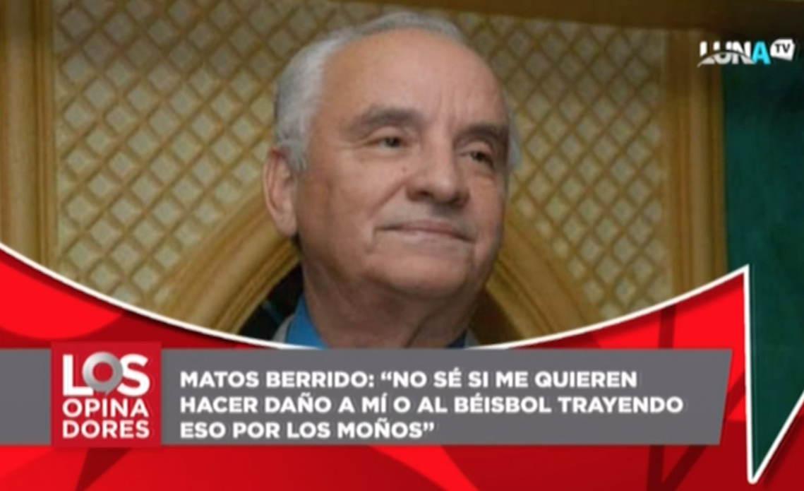 Matos Berrido: No Sé Si Me Quieren Hacer Daño A Mí O Al Béisbol Trayendo Eso Por Los Moños
