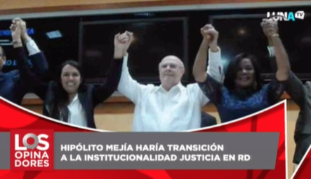 Hipólito Mejía Dice Que Hará La Transición A La Institucionalidad Y La Justicia En RD