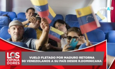 Retornan 90 Venezolanos A Su País De Origen Desde República Dominicana En Vuelo Pagado Por Maduro