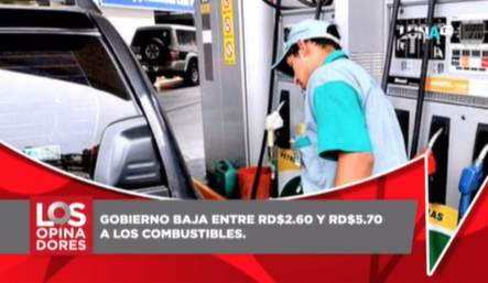 Gobierno Baja Entre RD$2.60 Y RD$5.70 Al Precio De Los Combustibles