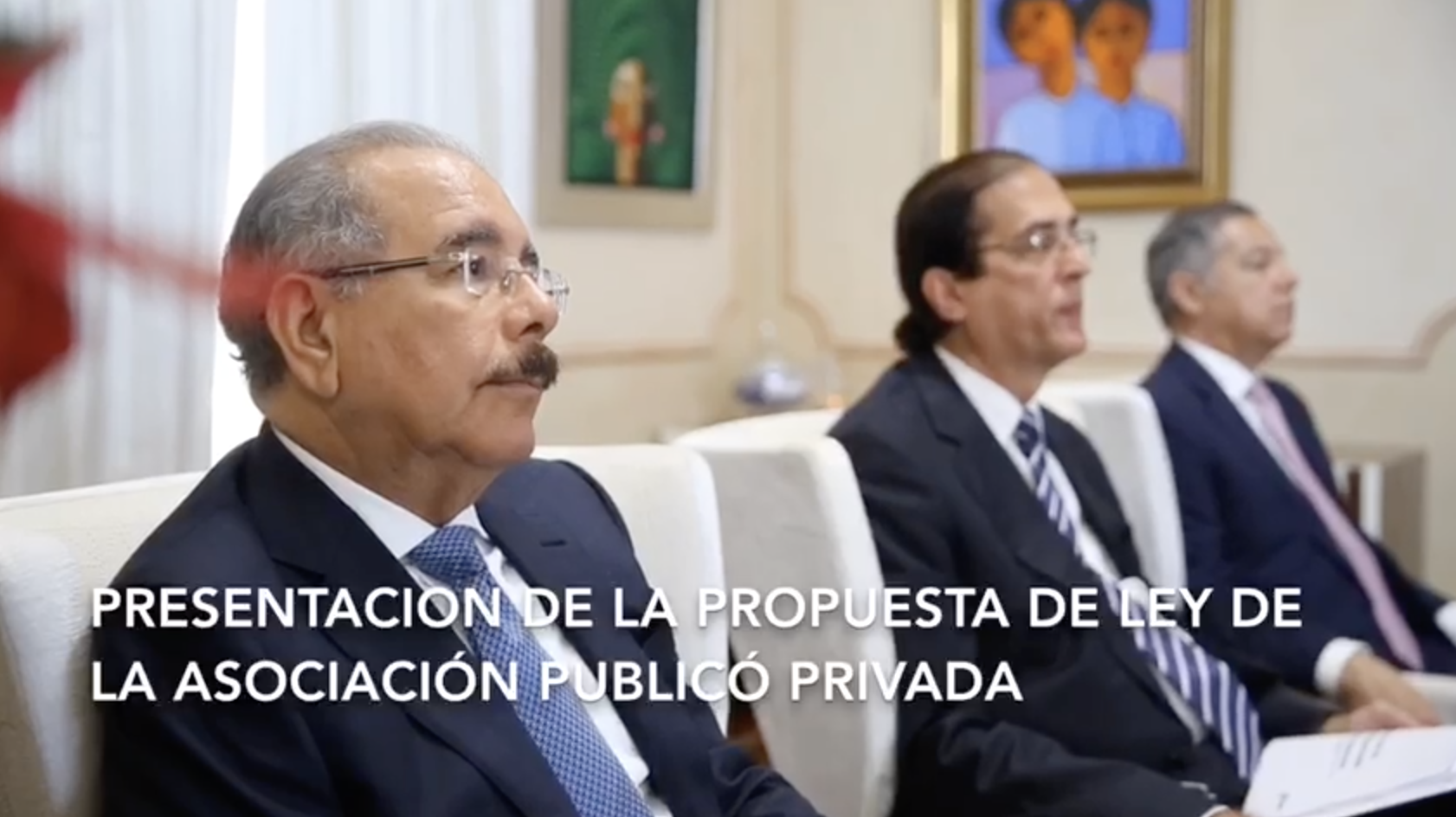 El Presidente Danilo Medina Encabezó Una Reunión En La Que Se Le Presenta La Propuesta De Ley De Asociación Público-Privada.‬