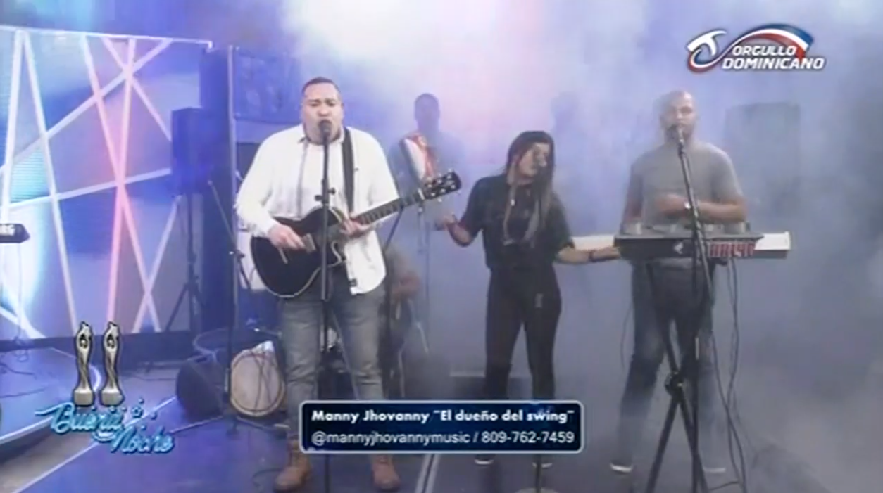 Presentación Musical De Manny Jhovanny “El Dueño Del Swing” En Buena Noche TV