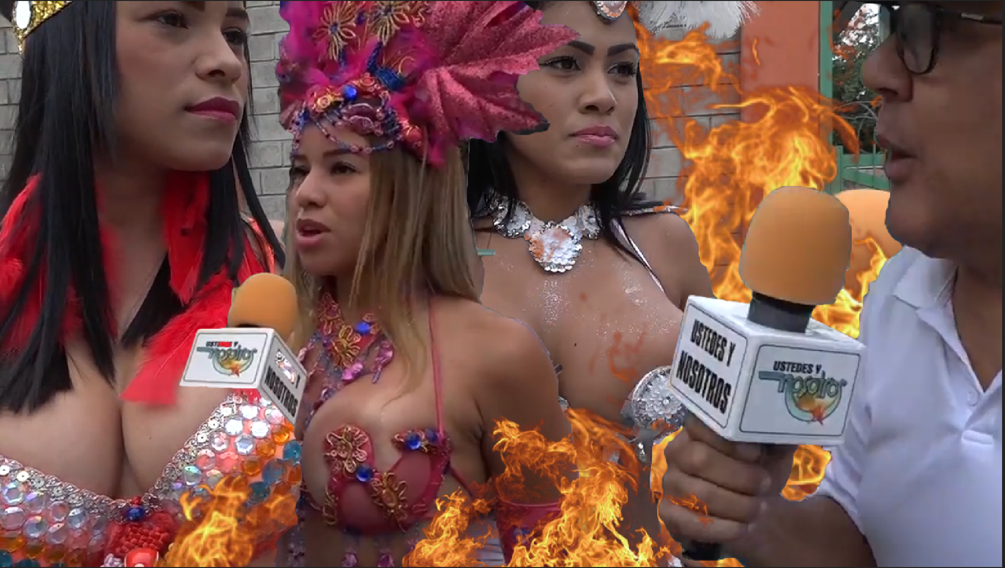 Entrevista A Las Venezolanas Que Alborotaron En El Carnaval “Las Sanas Costumbres Dominicanas” En  Bonao, RD