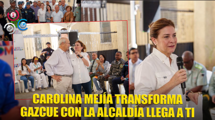 Carolina Mejía Lleva La Alcaldía A Gazcue Y Escucha A Su Gente