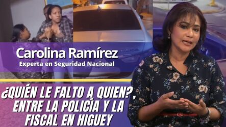 Experta En Seguridad Nacional, Explica Las Faltas Entre Fiscal Y Policía En Higüey