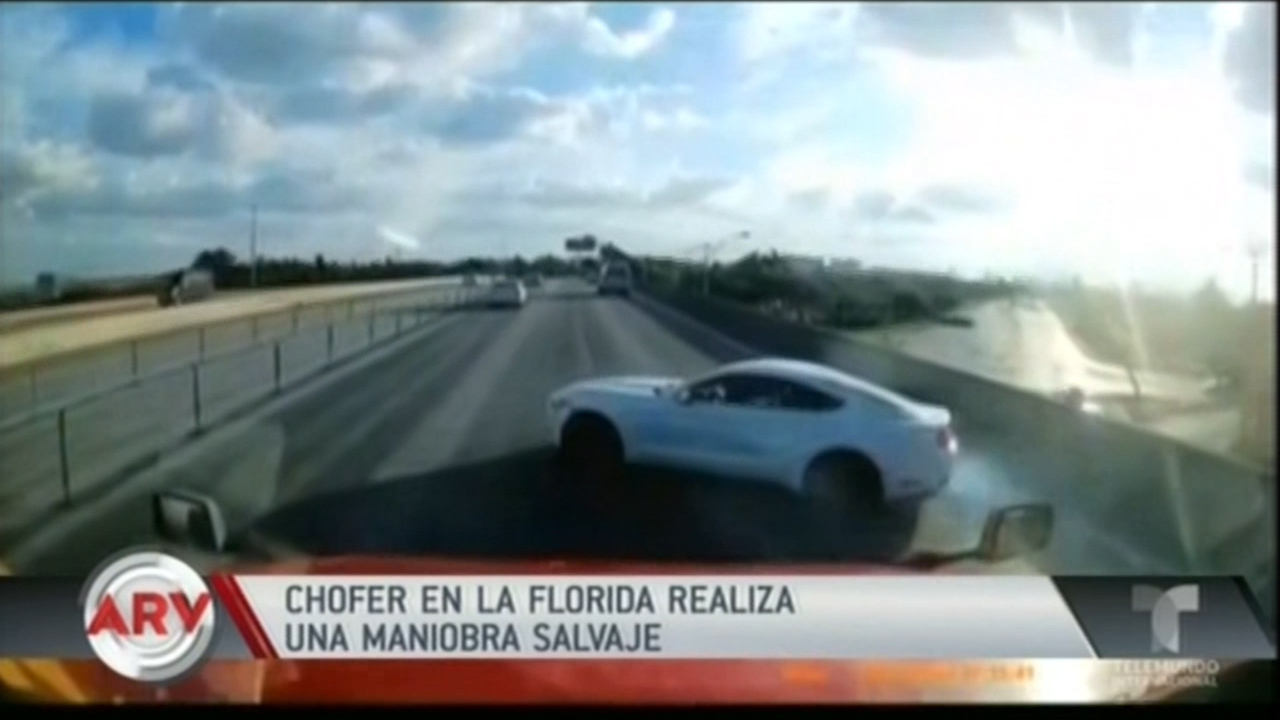 Chofer En La Florida Realiza Una Maniobra Salvaje