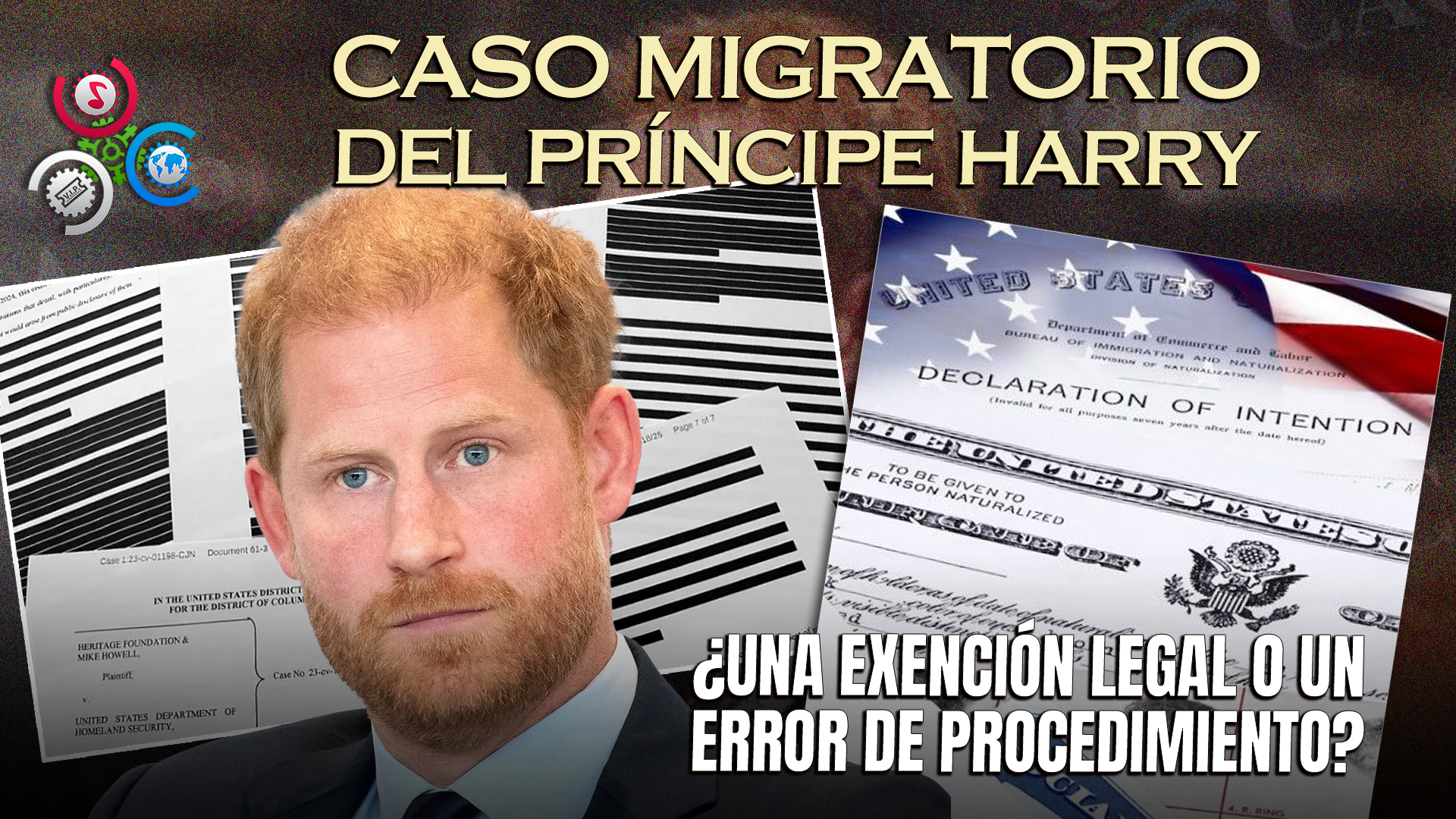 Publican Documentos Migratorios Del Príncipe Harry