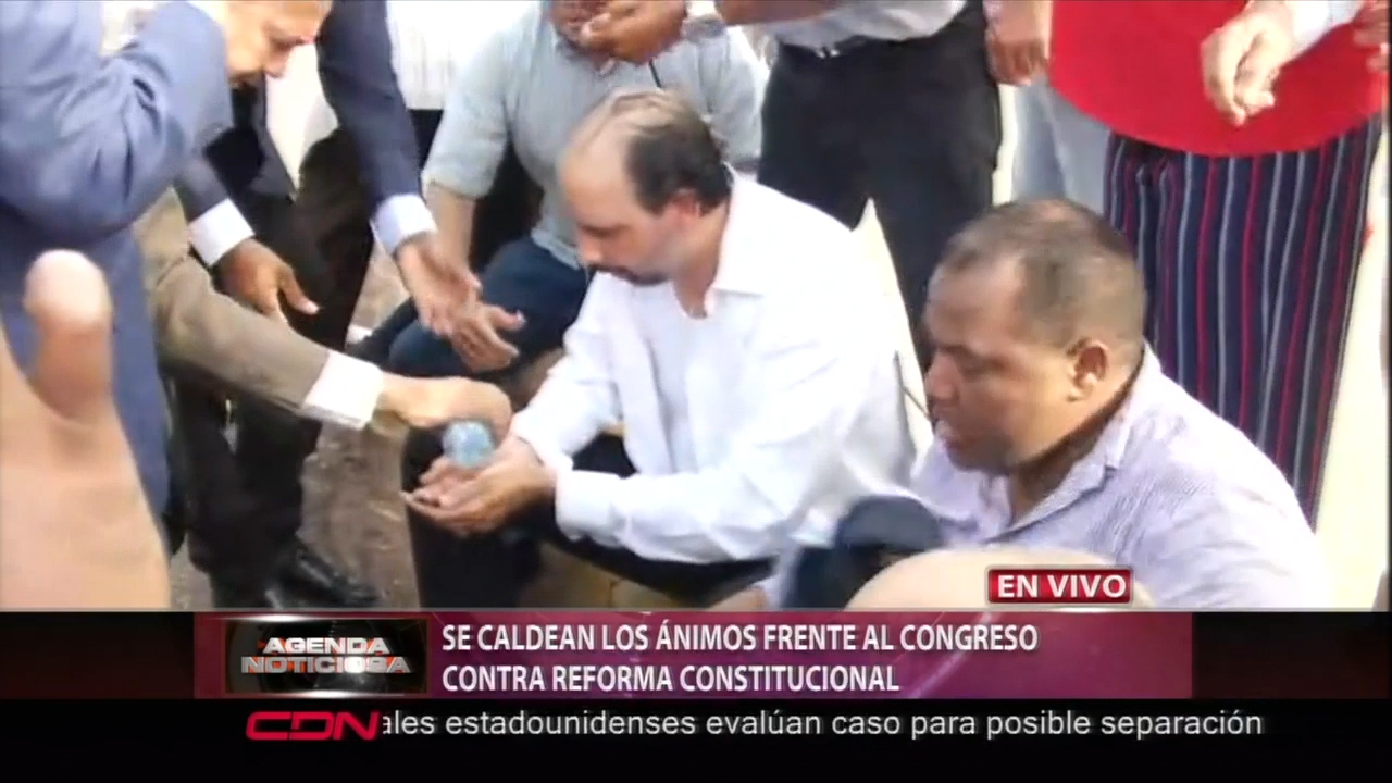 Se Arma Rebú Frente Al Congreso Nacional