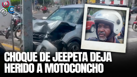 Trágico Accidente Automovilístico Deja HERIDO A Motoconchista
