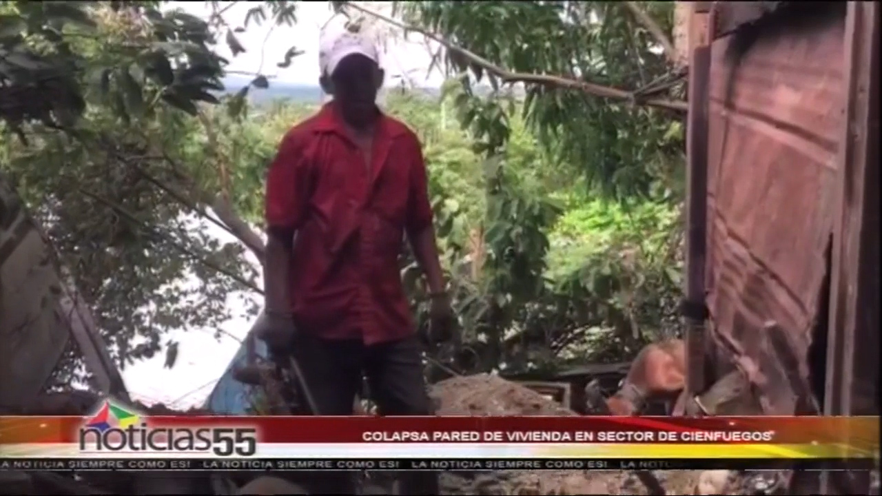 Cienfuegos “Santiago”, Colapsa Pared De Una Vivienda