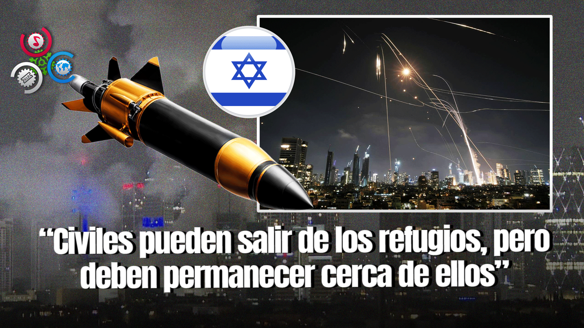 Ciudad De Tel Aviv Recibe Bombardeos Iraníes Desde Varios Puntos En Israel