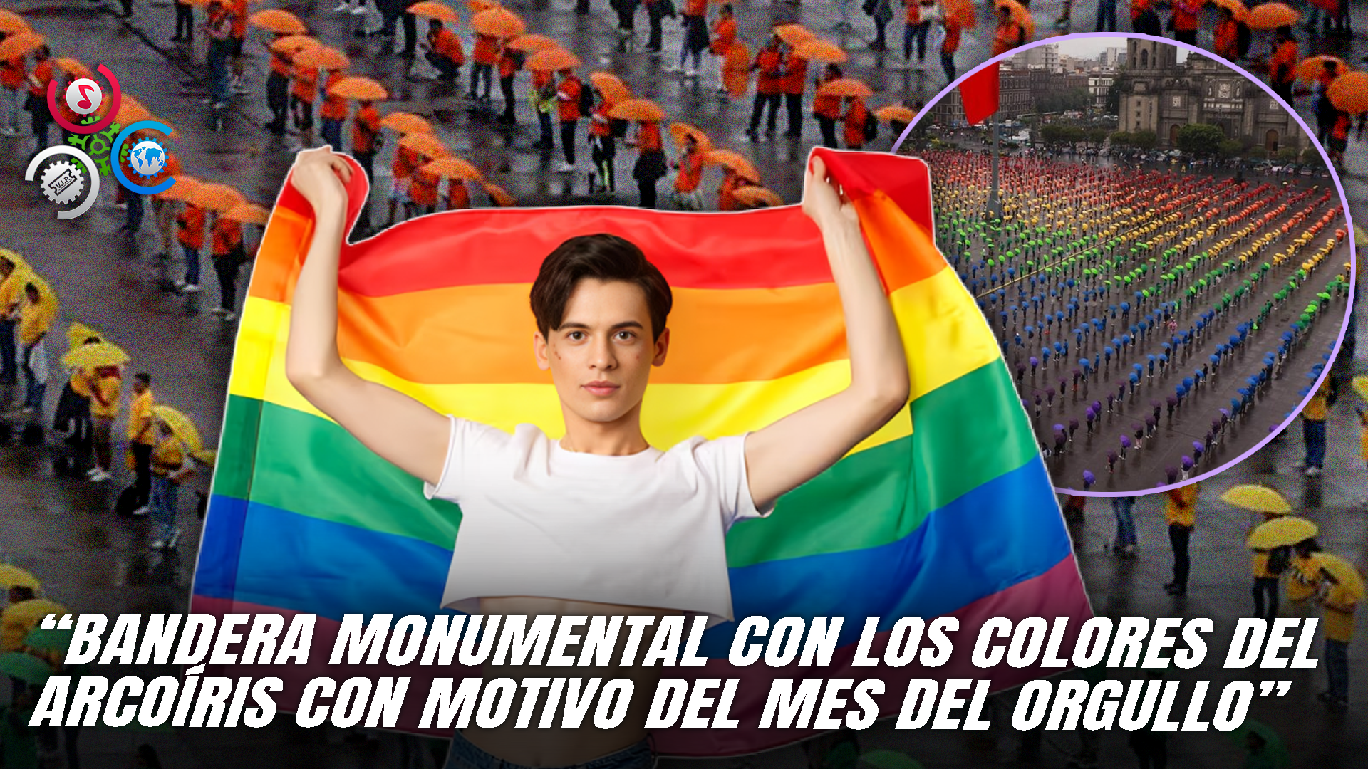 LGBTQ+: Con Orgullo Y Diversidad, Se Forma La Bandera Humana Más Grande Del Planeta