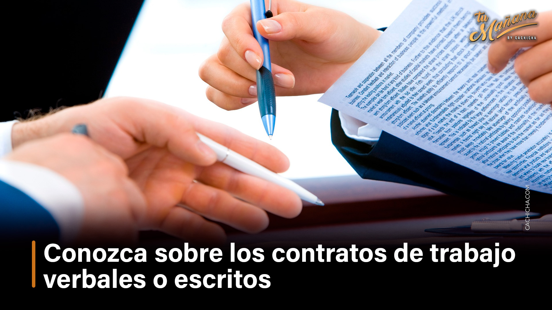 Conozca Sobre Los Contratos De Trabajo Verbales O Escritos