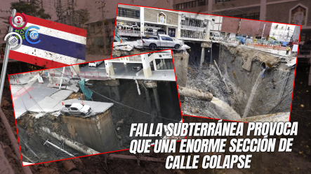 Cráter Gigante De 50 Metros Se Traga Una Grúa Y Colapsa Servicios Clave En Calle De Tailandia