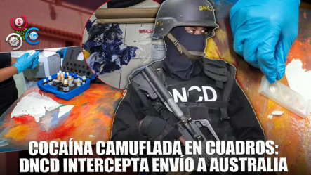 DNCD Descubre Varios Cuadros Con Lienzos Impregnados De Cocaína Que Iban A Ser Enviados A Australia