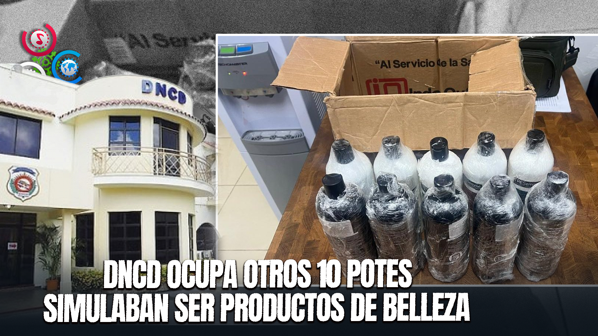 DNCD Y Ministerio Público Incautan Cocaína Líquida En Envases De Champú Destinados A Roma, Italia