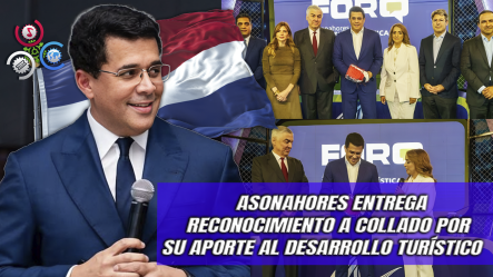 David Collado Recibe Distinción De Asonahores Por Su Impacto En La Proyección Internacional Del País