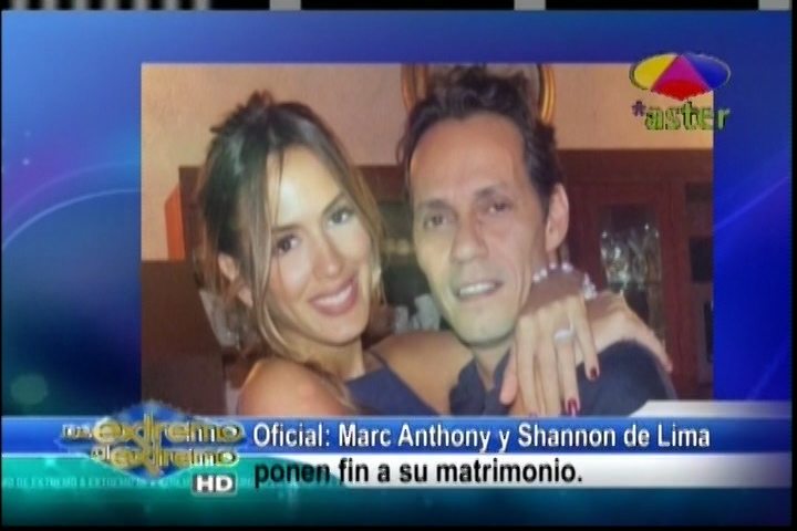 Oficial- Marc Anthony Y Shannon De Lima Anuncian Su Separación