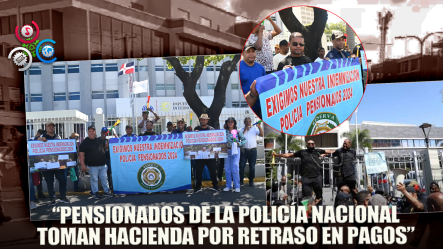 Decenas De Pensionados PN Protestan Frente Hacienda En Demanda Del Pago De Su Pensión