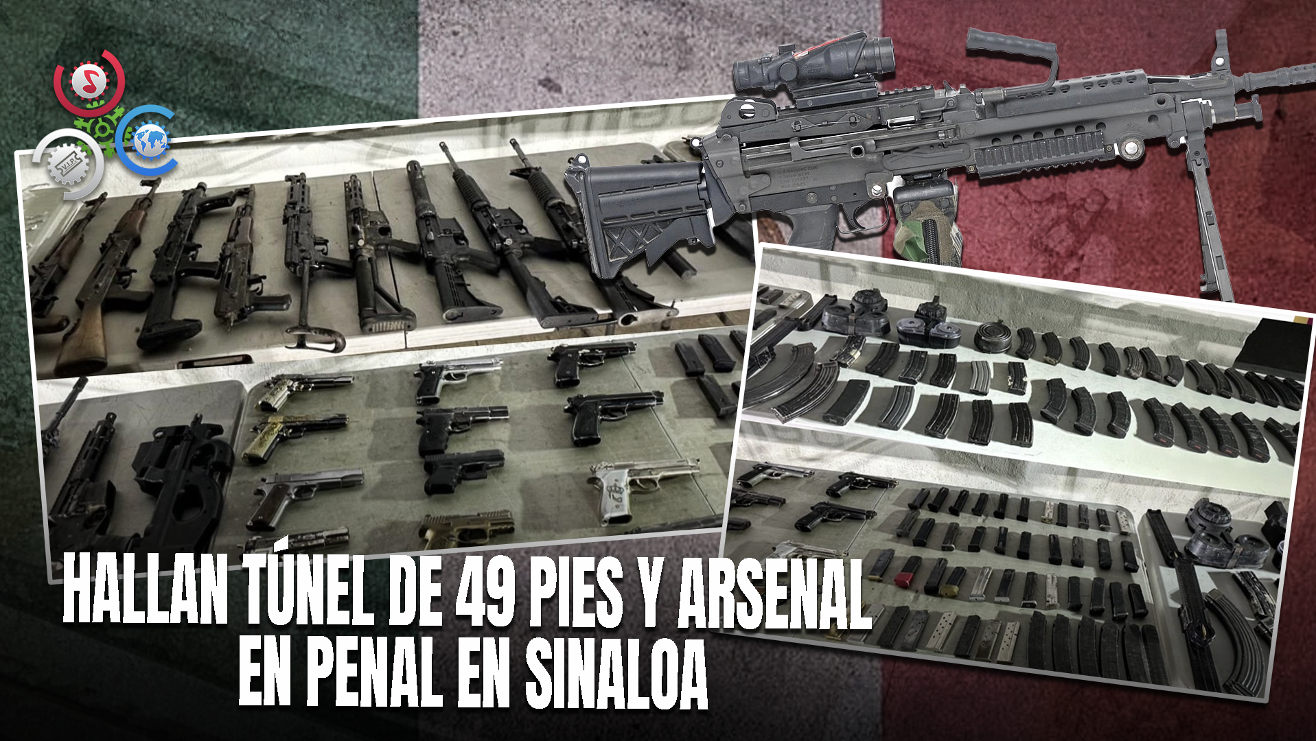 Decomisan Armas De Fuego Y Explosivos En Un Túnel En Cárcel De Sinaloa