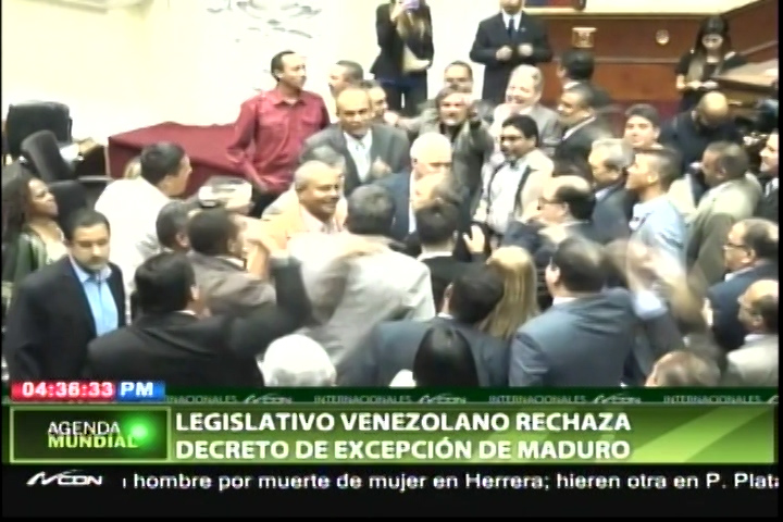 Legislativo Venezolano Rechaza El Decreto De Excepción De Maduro