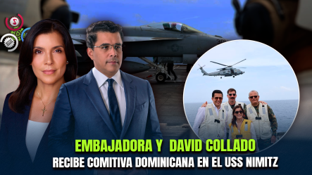 Delegación Dominicana Visita El Portaaviones USS Nimitz Durante Despliegue Militar En El Caribe